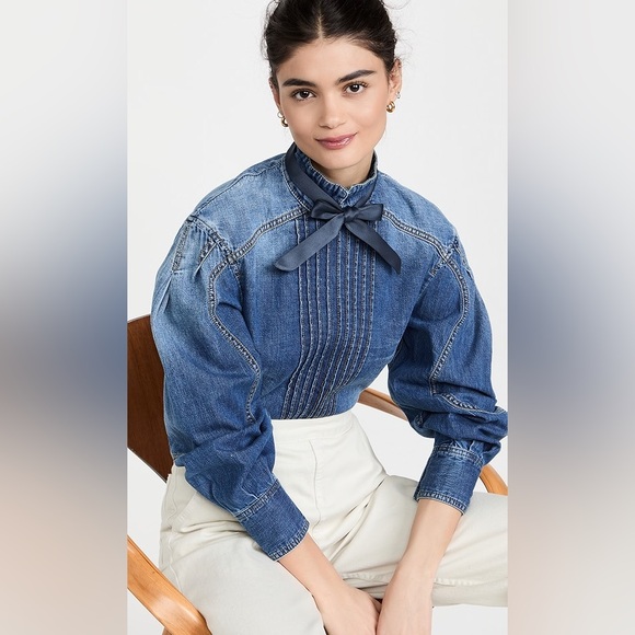 Zimmermann Rhythmic Tuxedo Shirt - Picture 1 of 14